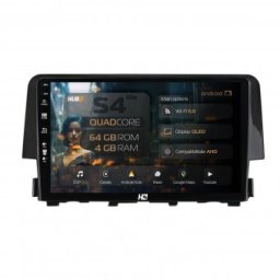 Navigatie Honda Civic X / Sedan (2015-2021) 4GB RAM Android Quadcore DSP GPS Wi-FI Carplay Android Auto USB Bluetooth Waze Touchscreen 9 Inch