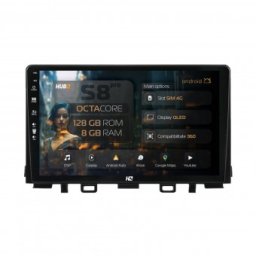 Navigatie Kia Rio (2017-2024) 8GB RAM Android Octacore Slot Sim 4G DSP GPS Wi-FI Carplay Android Auto USB Bluetooth Waze Touchscreen 9 Inch