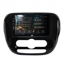 Navigatie Kia Soul (2014-2019) 8GB RAM Android Octacore Slot Sim 4G DSP GPS Wi-FI Carplay Android Auto USB Bluetooth Waze Touchscreen 9 Inch