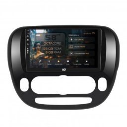 Navigatie Kia Soul (2014-2019) 8GB RAM Android Octacore Slot Sim 4G DSP GPS Wi-FI Carplay Android Auto USB Bluetooth Waze Touchscreen 9 Inch