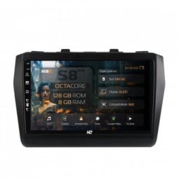Navigatie Suzuki Swift (2017+) 8GB RAM Android Octacore Slot Sim 4G DSP GPS Wi-FI Carplay Android Auto USB Bluetooth Waze Touchscreen 9 Inch
