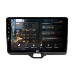 Navigatie Toyota Yaris (2020+) 8GB RAM Android Octacore Slot Sim 4G DSP GPS Wi-FI Carplay Android Auto USB Bluetooth Waze Touchscreen 10.1 Inch