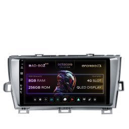 Navigatie Toyota Prius (2009-2014), Android, Z-Octacore 8GB RAM + 256GB ROM, 9 Inch - AD-BGZ9008+AD-BGRKIT089-S