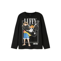NAME IT Tricou 'NKMark One Piece' galben / galben deschis / negru / alb