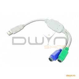 CABLU CONVERTOR USB LA PS2 (tast+mouse) 'USB-PS2'
