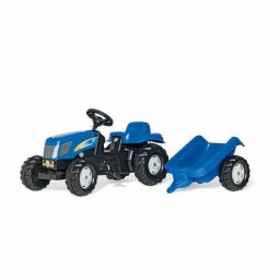 Tractor cu pedale Rolly Kid New Holland T 7040 cu remorca