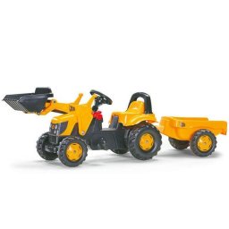 Tractor cu pedale si cupa Rolly Kid JCB, cu remorca