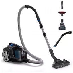 Aspirator fara sac Philips Seria 7000, tehnologie PowerCyclone 8, 900W, filtru alergenic H13, cap de aspirare Triactive + LED, perie miniTurbo pentru parul animalelor, sistem Allergy Lock