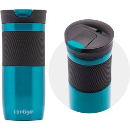 Cana termica 470 ml cu banda antiderapanta, Contigo Byron, Sistem inovator Snapseal