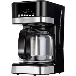 Cafetiera MPM MKW-05, 950W, 1.8 litri, afisaj LCD, temporizator, functie autocuratare, functie mentinere temperatura, filtru detasabil, Negru