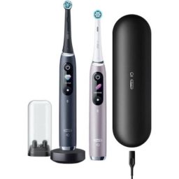 Set periute de dinti, Oral-B, 2 bucati, Negru,si Roz