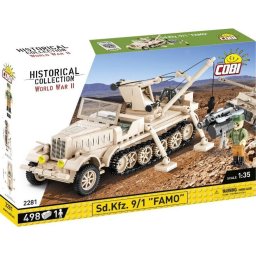 Set de constructie, Cobi, II WW Sd. Kfz. 9/1 FAMO, 498 piese
