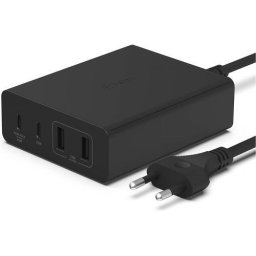 Incarcator Belkin WCH010VFBK, 2x USB-A 2.0, 2x USB-C, Negru