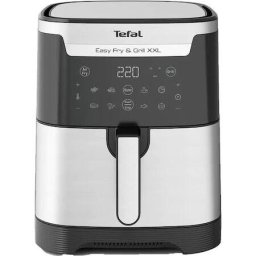 Airfryer Tefal Easy Fry XXL Flexcook EY801D15, 1.5kg, 1400W, Negru-Argintiu