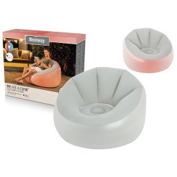 Scaun gonflabil cu iluminare din spate Bestyway, 102x97x71cm, Gri