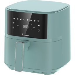 Friteuza cu aer cald Fram FAF-B6GR17SQ, 1700W-2200W, capacitate 5.7L, 8 programe presetate, panou de comanda electronic, timp maxim de preparare: 60 min, Verde