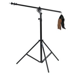 Stativ boom stand 290cm cu boom-arm 200cm si sac pentru contragreutate, amortizare cu aer