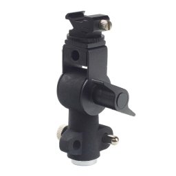 Suport orientabil D-type blitz speedlite cu menghina pentru umbrela si adaptor spigot detasabil