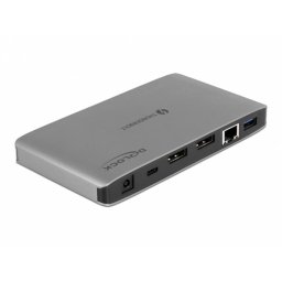 Docking station Thunderbolt 3 la Dual DisplayPort 8K/ USB / LAN / SD / Audio / PD 3.0, Delock 87777