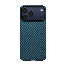 Husa Pitaka pentru iPhone 17 Pro, MagEZ 7 Pro, 600D, Ultra-Slim, Negru/Albastru