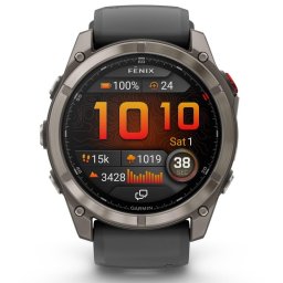 Smartwatch Garmin fenix 8 Pro 51 mm, AMOLED, Sapphire, Titanium, Argintiu