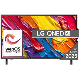 Televizor LG QNED 43QNED84A3C, 108 cm, Smart, 4K Ultra HD, Clasa G (Model 2025), Gri Inchis