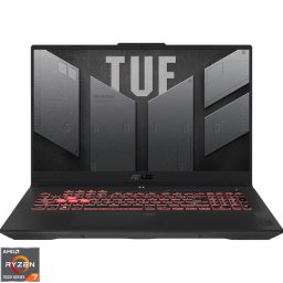 Laptop ASUS Gaming 17.3'' TUF A17 FA707NUG, FHD 144Hz, Procesor AMD Ryzen™ 7 7445HS (16M Cache, up to 4.7 GHz), 16GB DDR5, 512GB SSD, GeForce RTX 4050 6GB, No OS, Gri