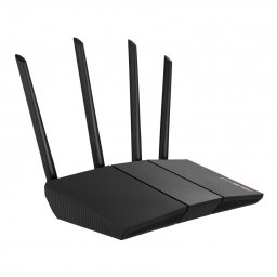 Router wireless ASUS RT-AX57, Gigabit Ethernet, Dual Band (2.4 GHz/ 5 GHz), Wi-Fi 6 (802.11ax) 2402 Mbit/s, Negru