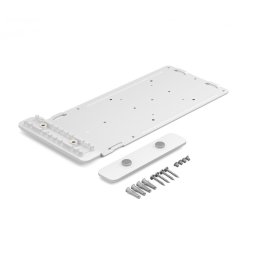 Suport CPU montat pe monitor, Logitech 952-000097, prindere cabluri pentru Logitech RoomMate, Google Meet, VESA 75x75 mm si 100x100 mm, Alb