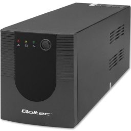 UPS Qoltec Monolith, capacitate 2000VA, 1200W, 2 baterii 9 Ah, Negru
