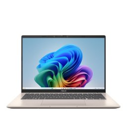 Laptop Asus Vivobook 14 X1407QA-LY045W, Qualcomm Snapdragon X1-26-100, 14 inch, RAM 16 GB, SSD 512 GB, Qualcomm Adreno, Windows 11, Auriu