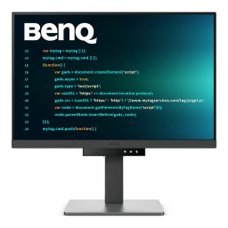 Monitor IPS LED BenQ RD240Q, 24.1", QHD, 2560x1600, HDMI, DisplayPort, USB, Boxe, Pivot, tehnologie Eye-Care, 5 ms, 60 Hz, Negru