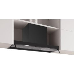 Hota complet incorporabila Bosch Serie 2 DBB85CC60, 80cm, Sticla transparenta, Negru Mat