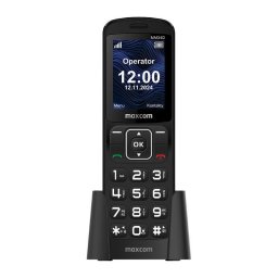 Telefon pentru seniori, Maxcom, MM34D, 4G, 2,4", 48+128MB, include stand incarcare cu port USB Type-C, Negru