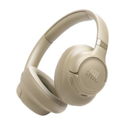 Casti over-ear JBL Tune 730BT, Pure Bass Sound, Bluetooth 6.0, Conectare Multi-Point, Redare pana la 76 h, Bej