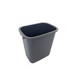 Cos gunoi Limpio B-035BG, 8 litri, dreptunghi, plastic, gri