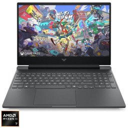 Laptop HP Victus 15-fb3032nn, AMD Ryzen™ AI 7 350, 15.6 inch, RAM 24 GB, SSD 1 TB, RTX 5060, Free DOS, Argintiu
