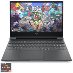 Laptop Gaming HP Victus 15-fb3030nn, AMD Ryzen 5 7535HS, 15.6 inch, RAM 12 GB, SSD 1 TB, RTX 4050, No OS, Argintiu