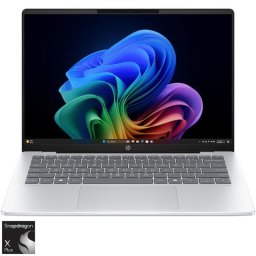 Laptop HP OmniBook 5 NG AI Quadro 25C2, Snapdragon X Plus X1P-42-100, 14 inch, RAM 32 GB, SSD 1 TB, Qualcomm Adreno GPU, Windows 11 Home, Argintiu