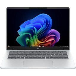 Laptop HP OmniBook 5 NG AI Quadro 25C2, Snapdragon X X1-26-100, 14 inch, RAM 32 GB, SSD 1 TB, Adreno GPU, Windows 11 Home, Argintiu