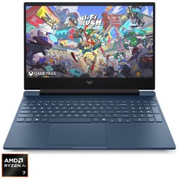 Laptop HP Victus 15-fb3031nn, AMD Ryzen™ AI 7 350, 15.6 inch, RAM 24 GB, SSD 1 TB, RTX 5060, No OS, Albastru