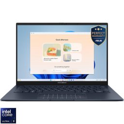 Laptop ASUS Zenbook 14 UX3405CA, Intel Core Ultra 9 285H, 14 inch, RAM 16 GB, SSD 1 TB, Intel Arc Graphics, Windows 11 Pro, Albastru