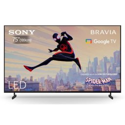 Televizor Sony BRAVIA LED 75X80L, 189 cm, Smart Google TV, 4K Ultra HD, Bluetooth, Wi-Fi, Clasa F, Negru