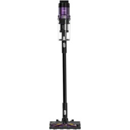 Aspirator vertical Heinner Ultrabrush 350 HSVC-MBDB350ATPP, 350W, 3 viteze, Sistem filtrare multiciclonic, Motor BLDC, Perie anti-tangle, Display led cu indicatori mod aspirare, Status acumulator, Filtru hepa, Negru/Mov