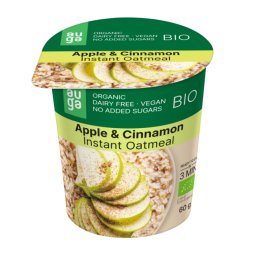 Activus Organic wholegrain oatmeal - Auga 60 g apple cinnamon
