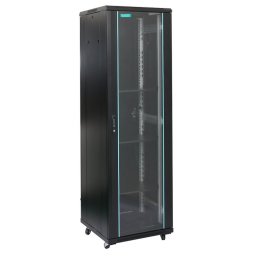 Cabinet de podea 19" 18U 600x600mm Flatpack (dezasamblat) sarcina max. 1000Kg, Spacer SPCN-18U-600-BK-03