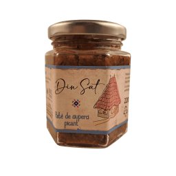 Pate de ciuperci picant 220g - Din Sat
