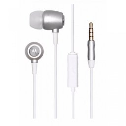 Casti Stereo Earbuds Metal Silver cu fir