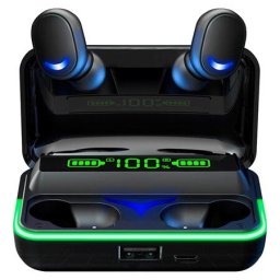 Casti True Wireless SN-E10, Bluetooth, Touch Control, Functie PowerBank Negru