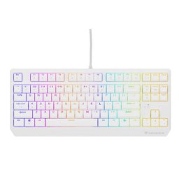 Tastatura Thor 230 TKL B RGB LED USB Alb